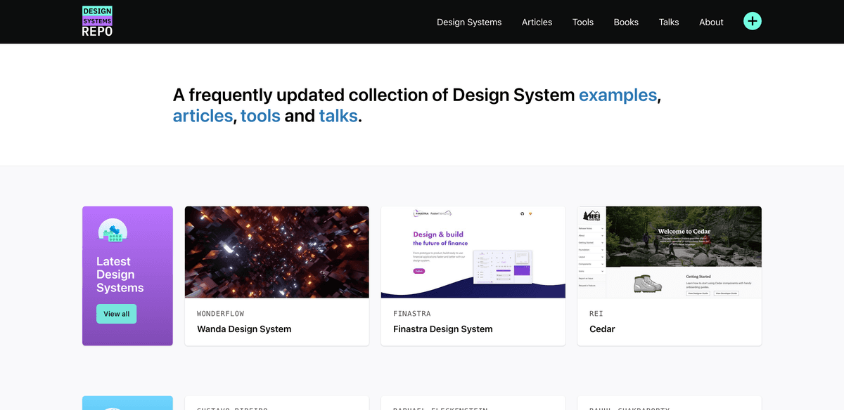 Design Systems Repo 官网首页