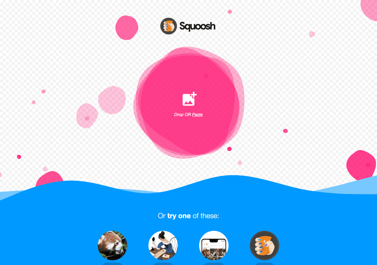 Squoosh 官网首页